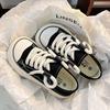 Two thick-soled canvas shoes 22 spring new niche original ugly cute mango head student half drag