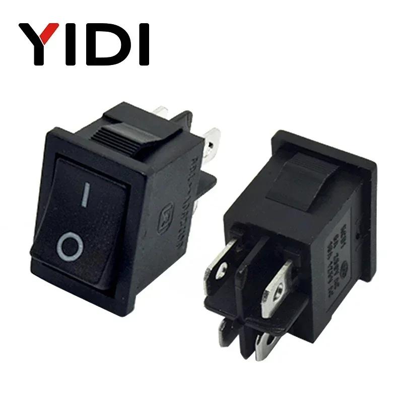6A 250VAC KCD1-104 Rocker Switch 4pin On Off DPST 12V 220V Red Lamp Black Latching 15x21 Rocekr Switch