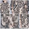 KISSOS Lace Embroidered Dress with Perfect for and Special Black Women's 3/4 Sleeves, Parties, Weddings, Occasions, (Size L)