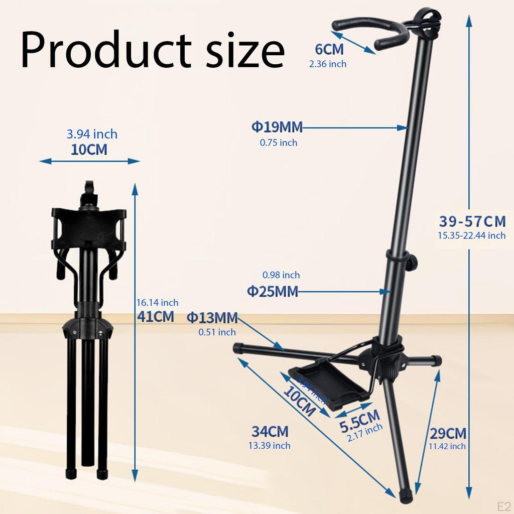 Digitales Blasinstrument Halter Verstellbar Kratzfest Faltbares Rack Aerophon Stativständer
