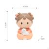 Girl Statue Desktop Ornament Miniature Table Sculpture for Shelf Home Decor