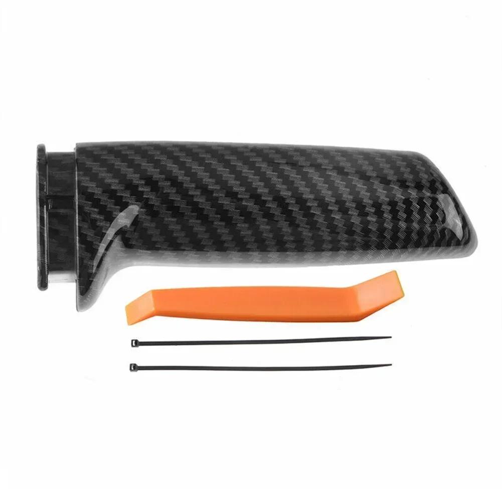 Car Accessories Car Handbrake Brake Handle Cover Trim Brake Handle Cover Brake Lever ABS Plastic Carbon Fiber Black