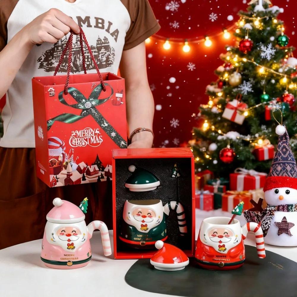 Creative Santa Claus mug gift box, Christmas gifts, ceramic cups, souvenirs, water cups, holiday presents New