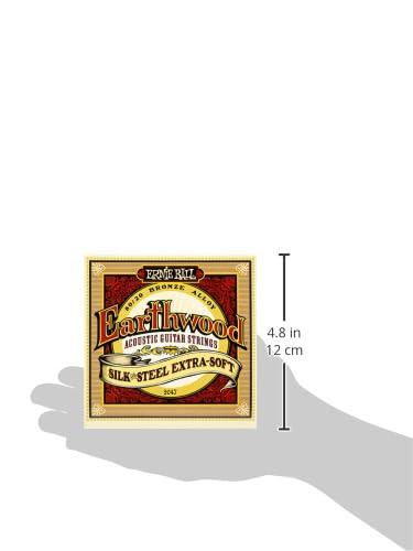 Acoustic Guitar Strings ERNIE BALL 2047 EARTHWOOD SILK & STEEL 80/20 BRONZE EXTRA SOFT (10-50)