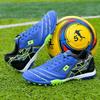 Football Shoes Men's TF Broken Nails Velcro Children's Primary and Secondary School Students Youth Sports Competition Training Sports Shoes