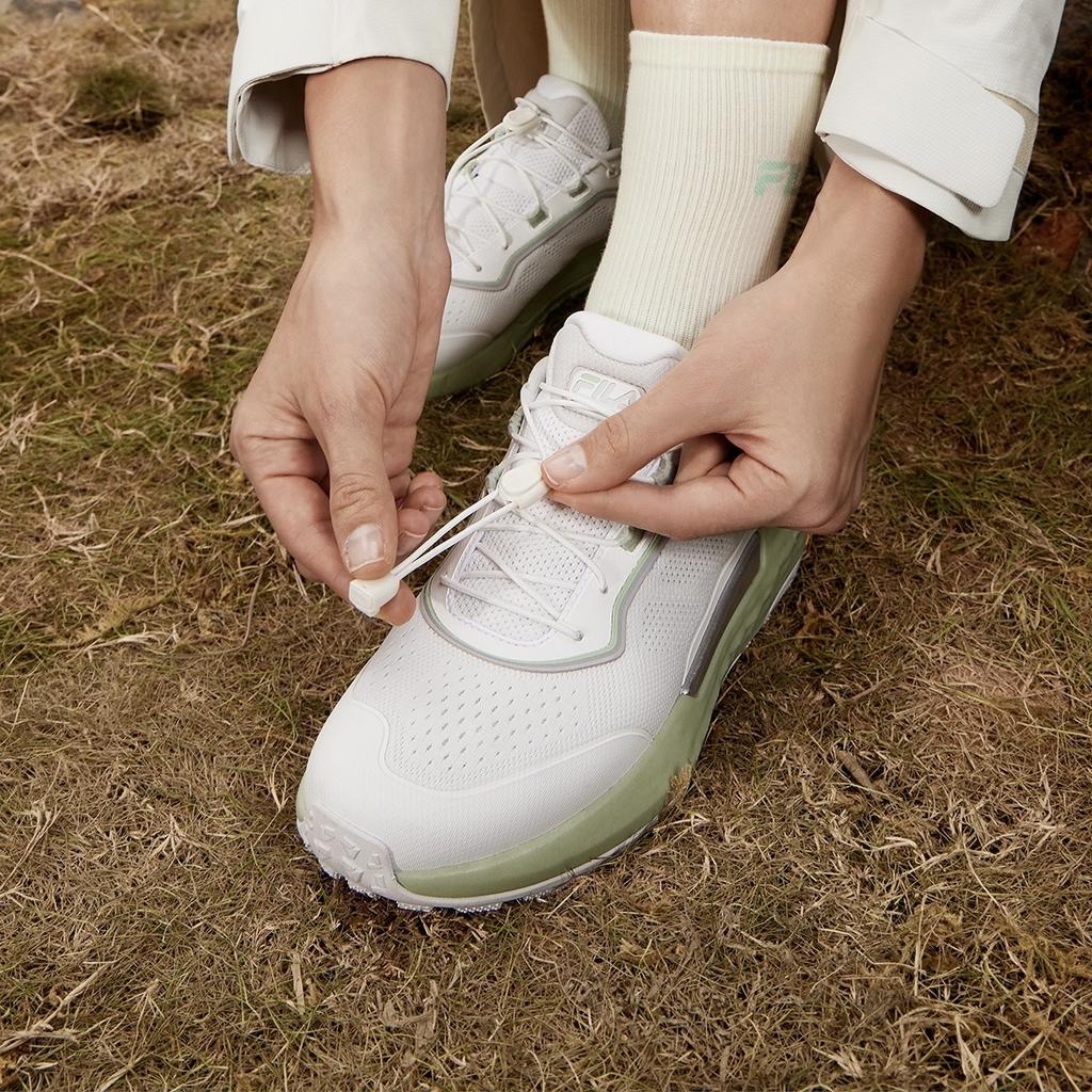 Fila Explorer Womens Minimalist Breathable Lightweight Slip-On Low-Top Outdoor Functional Shoes Women Shoes Bright-White A12W431206FBW