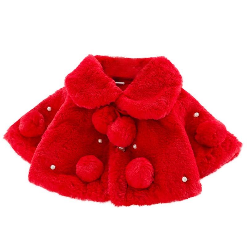 Manteau épais et chaud pour bébé fille, manteau châle de princesse