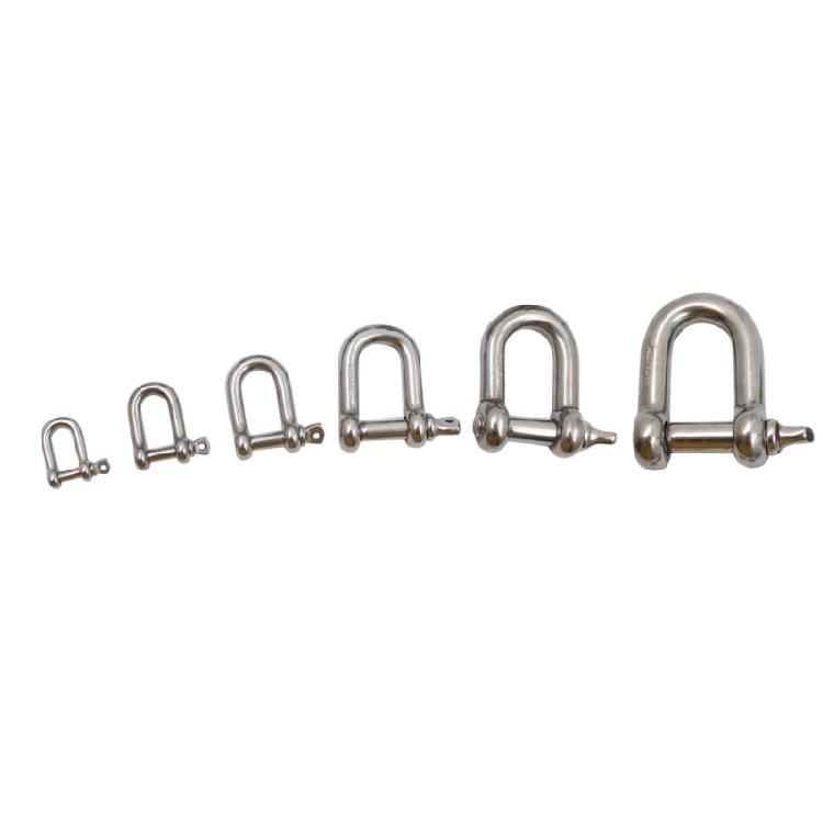 4pcs Robusts Stainless Steel D Rings Heavy Duty D Shackles Rusts Resistant Connectors for Hassle Frees Gear Fastening