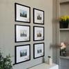5pc Square Photo Frames Set - 15/20/25/30cm Wooden Wall & Tabletop Home Decor Commemorative Gift for Wedding/Gallery Wall(4 Size