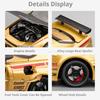 Scale 1:24 GTR R34 Car Model Toy Wheel Steering Doors Opened Sports Cars Music Light Pull Back Models Boys Interactive Toys