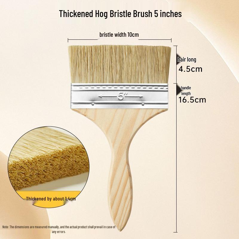 Nylon Bristle Art Brush with Wood Handle for Oil Painting