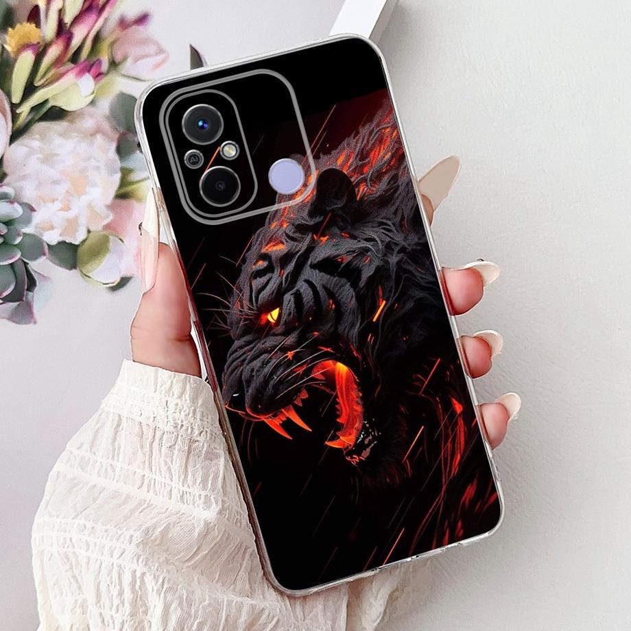For Xiaomi Redmi 12C Case Cute Cat Luxury Butterfly Painted Cover 6.71'' Soft Silicone Phone Cases For Redmi 12C Redmi12C Fundas