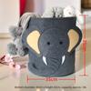 Durable Cute Cartoon Toy Storage Basket Felt Washable Laundry Basket Toy Storage Box Home Organizer