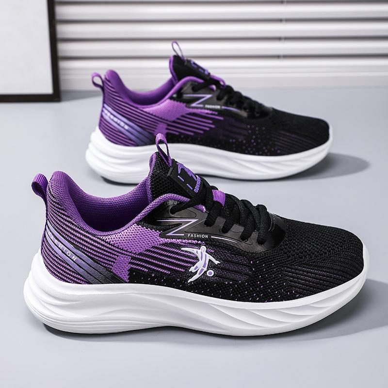 Joni Danlai Women's Shoes Light Running Shoes Spring and Autumn New Breathable Running Shoes Children's Soft Elastic Shock Absorption Sneakers Women