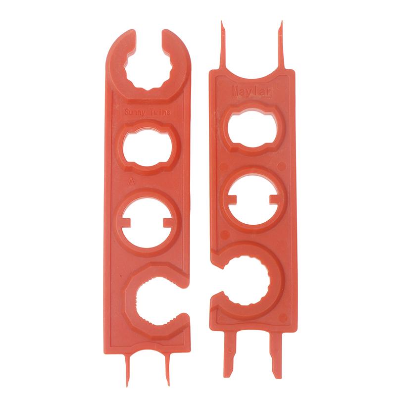 

2 шт. Многофункциональный гаечный ключ для разъемов солнечных панелей - Эффективный инструмент для сборки и разборки, обжимной инструмент для проводов фотоэлектрической системы оранжевый