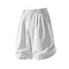 Mens Linen Texture Casual Shorts With Breathable Fabric For Spring Summer Wear