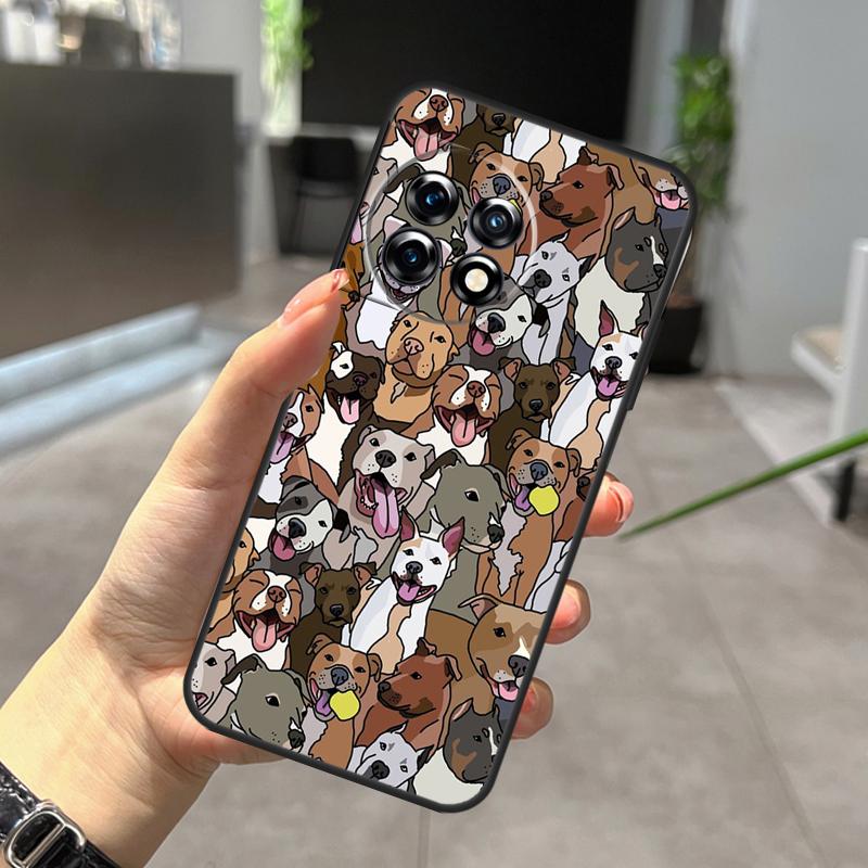 Pitbull Dog Case For OnePlus Nord N20 N30 CE 5 3 4 Lite OnePlus 15 13 12 11 10 Pro 10T 13T 13R 15R Cover