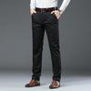 2025 Men's Thin Spring/Summer Casual Straight-Leg Pants for Middle-Aged Dads - Business/Work Style