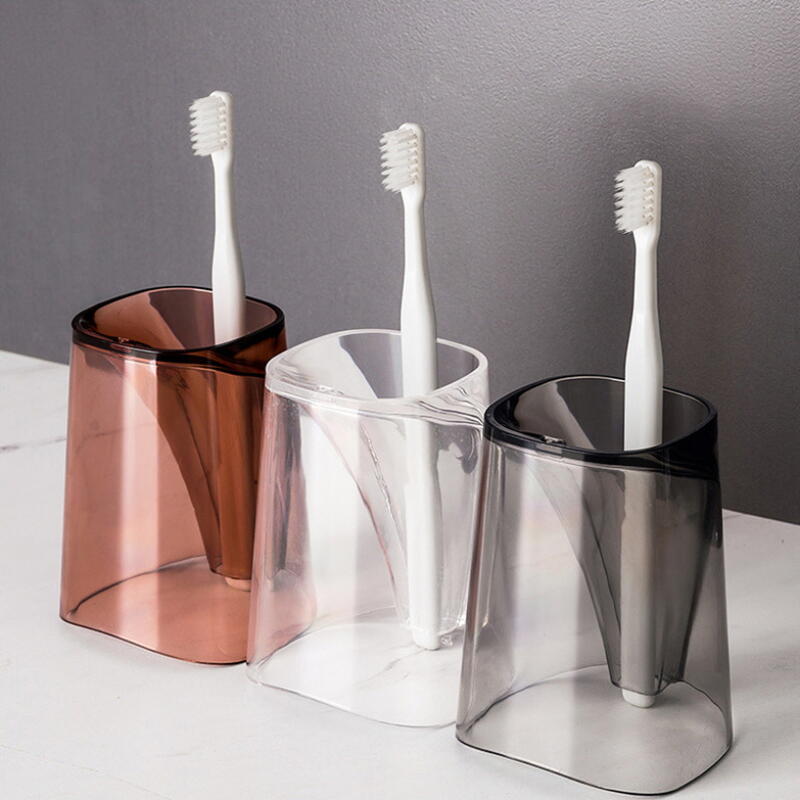 Upside-down Bathroom Toothbrush Holder and Holder Set