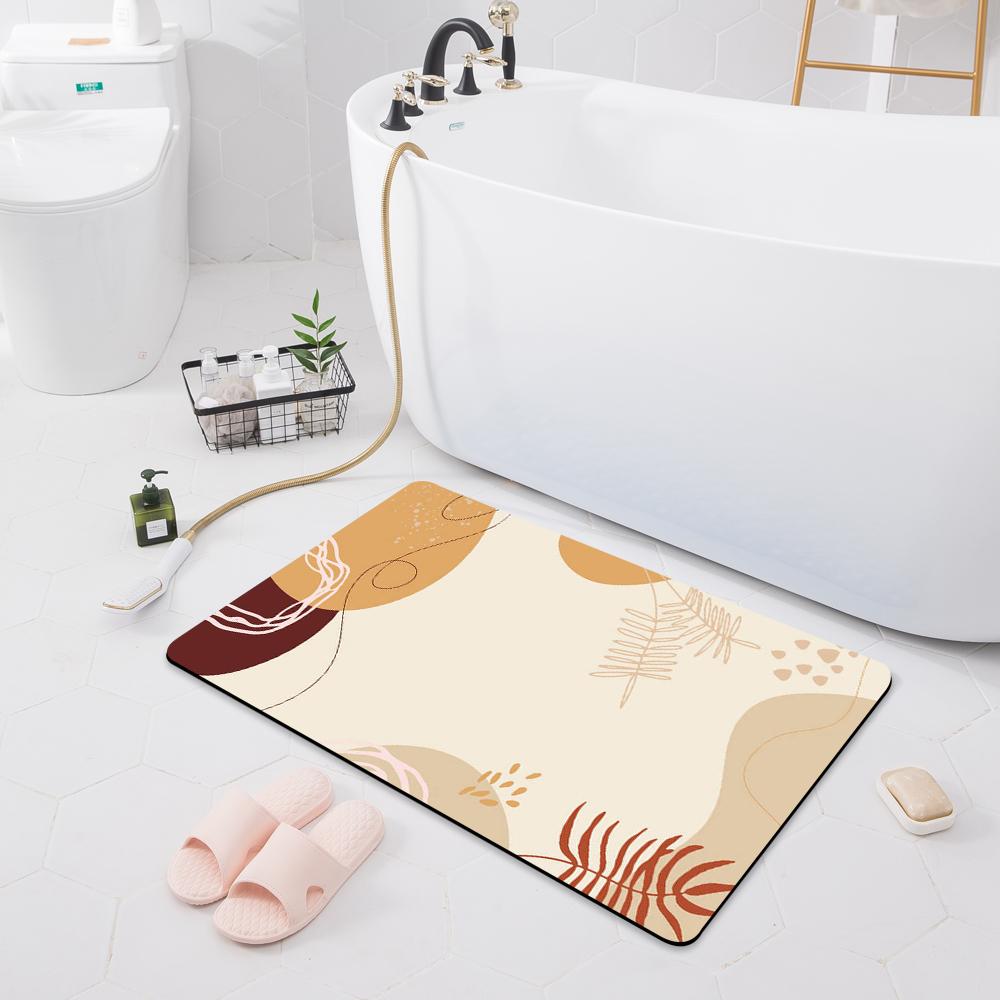 

Современный нескользящий впитывающий коврик, украшение для двери спальни, коврик для кухни, коврик для ванной комнаты, коврик для душа 40x60cm