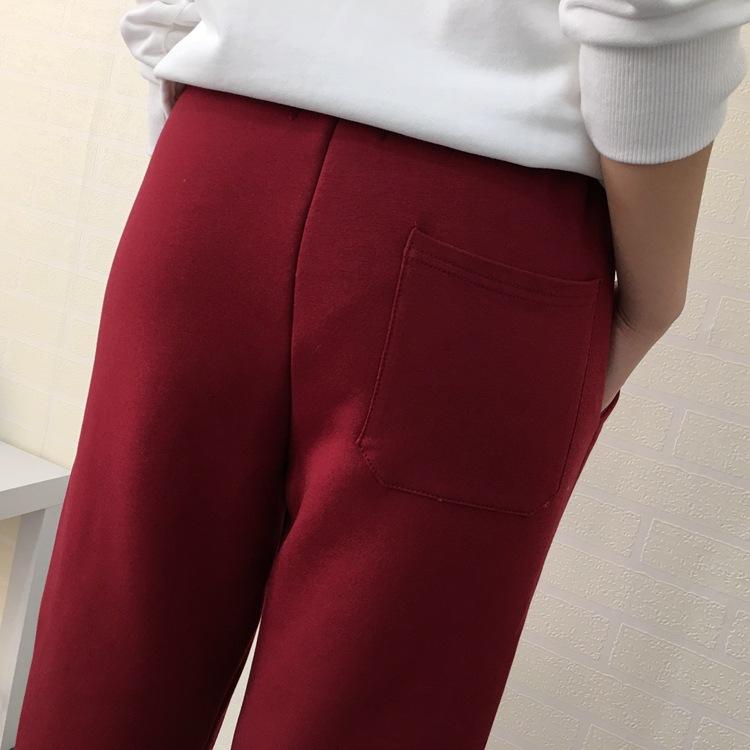 Didelio dydžio kelnės Kašmyro haremo šiltos kelnės moterims Žiemos sportinės kelnės Moteriškos kelnės aukštu liemeniu