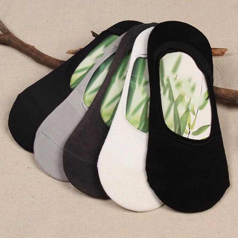 3 Pairs Men Soft Invisible Socks Women Low Cut Casual Cotton Loafer Boat Silicone Non-Slip No Show Happy Socks for Men