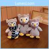 With Nippit Owl Hat Scarf Plush Toy Cartoon Stuffed Doll Decorations Kids Gift