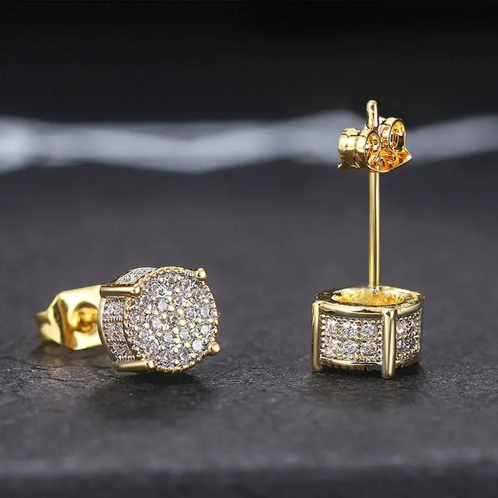 New Elegant Design Square Zircon Temperament Earrings, New High-End, Dazzling, Luxurious And Exquisite Accessories