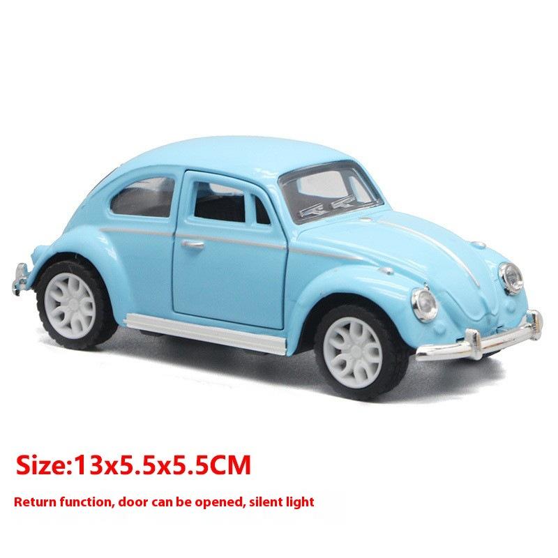 Klassisches Oldtimer-Legierungsmaterial Pull Back Door Auto Kinderspielzeug