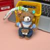 Cute Plush Bear Doll Pendant Creative Keychain Bag Charm Accessory Soft Stuffed Animal Toy Decoration