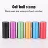 Golf Ball Stamp Aluminum Alloy Golf Ball Engraving Tool Bright Color Portable Compact Golf Ball Marker