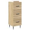 Drawer Cabinet Sonoma Oak 33 x 34.5 x 89.5 cm