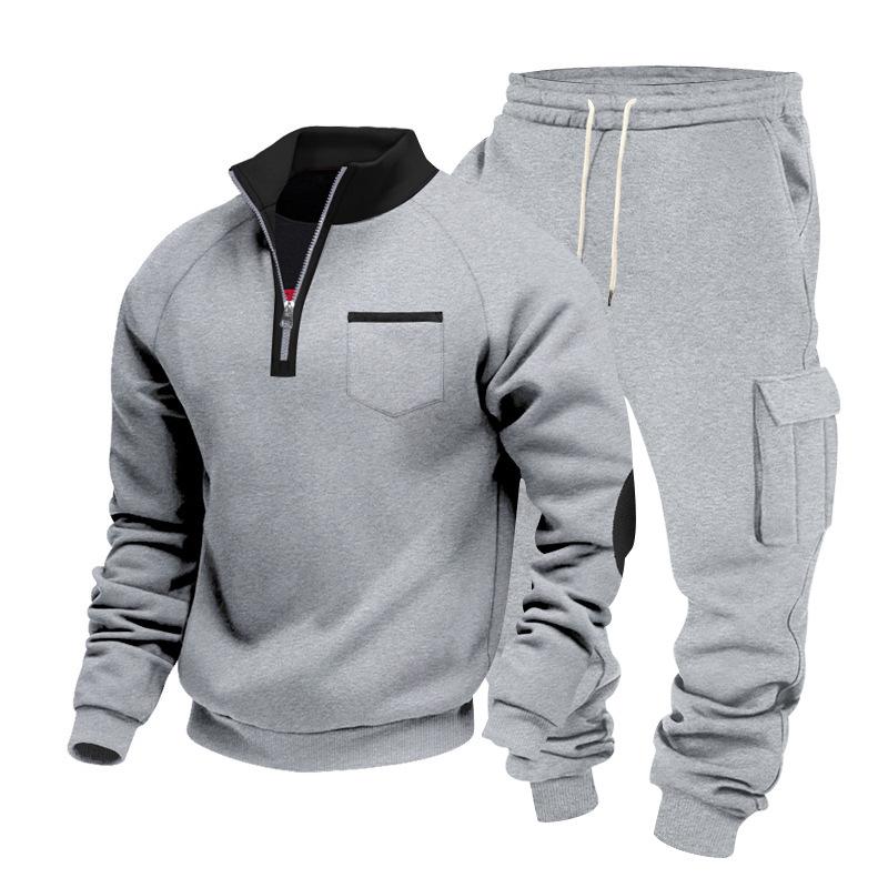 Pánská ležérní sada pro dojíždění inspirovaná pracovním oblečením do přírody: Oversized mikina a kalhoty