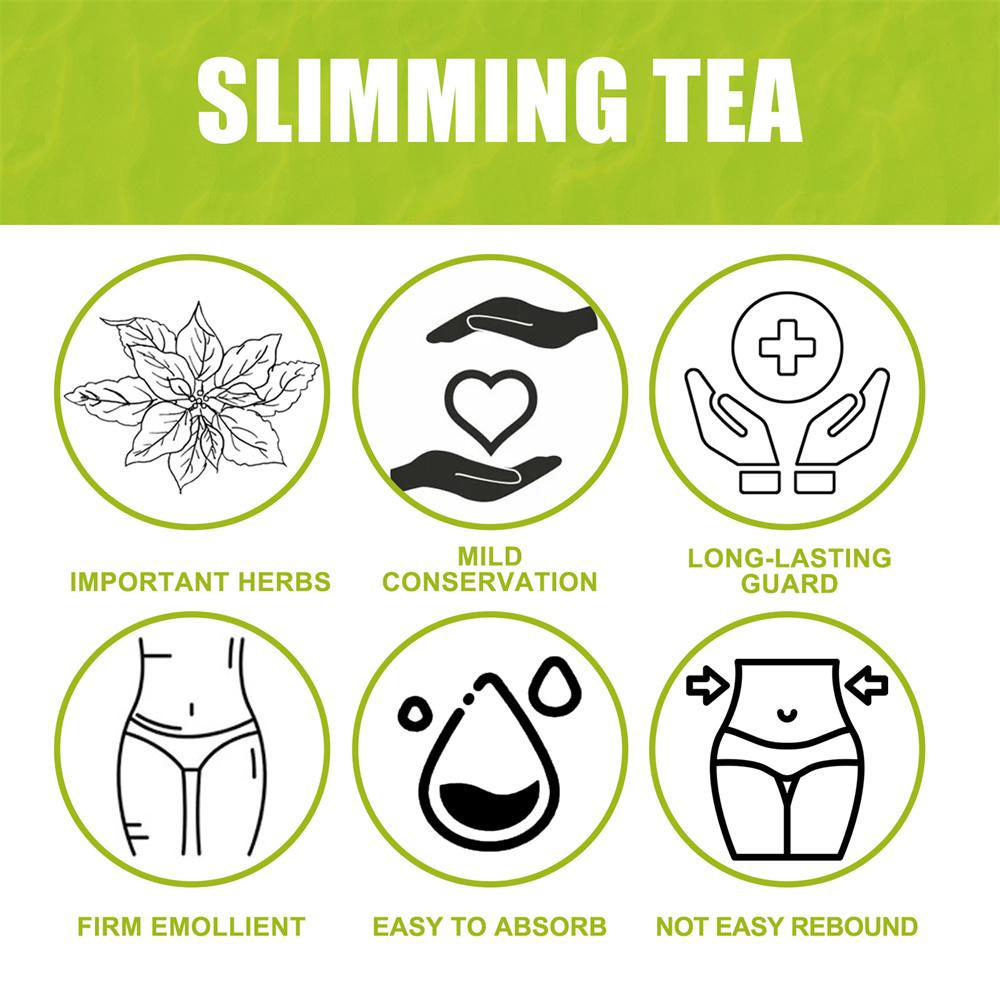 60PCS Googeer Lymphatic Tea Bag Slimming Firming Slim Legs Shaping Lymphatic Cleansing Care Remove Big Belly Slimming Tea
