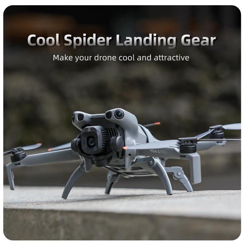 Foldable Drone Landing Gear Elevated Protective Spider Leg Stand Quick Release Support Frame For Drone Takeoff Landing Accessory