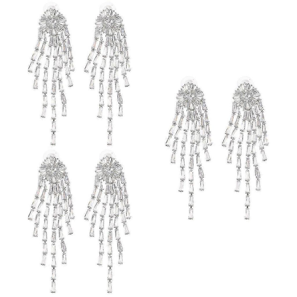 Mädchen Silber Hängeohrringe 3 Paare Quastenohrringe für Damen Schmuck