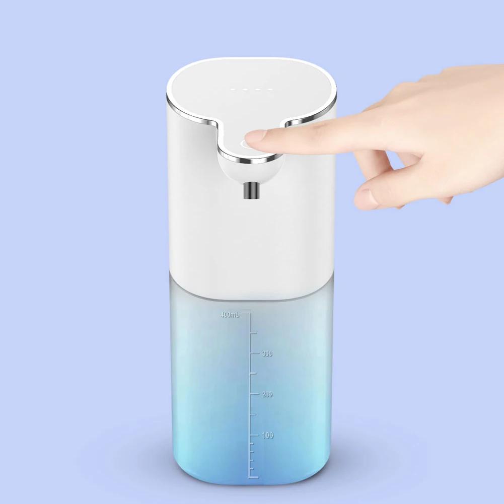 400ml Automatic Soap Dispensers USB Charging Smart Washing Hand Machine Infrared Sensor 4 Levels Adjustable for Bathroom Kitchen