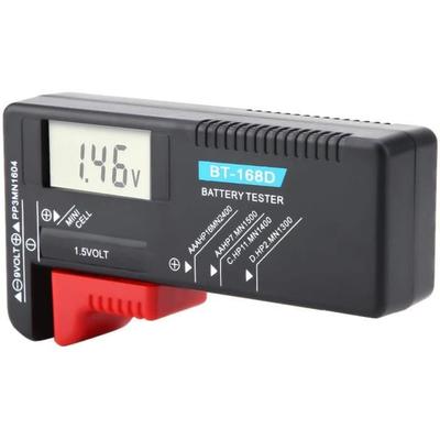 Probador de pilas de botón - BT168D - Digital LCD - Universal - Para todo tipo de pilas - Práctico