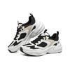 Skechers D'LITES Wave Women Casual Shoes White Black Beige 117365-BKW