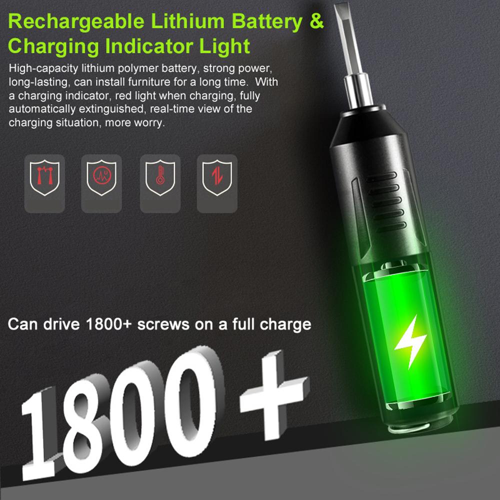 Hochpräzises Elektro-Schraubendreher-Set, multifunktionaler Schraubendreher, USB-Aufladung, elektronisch