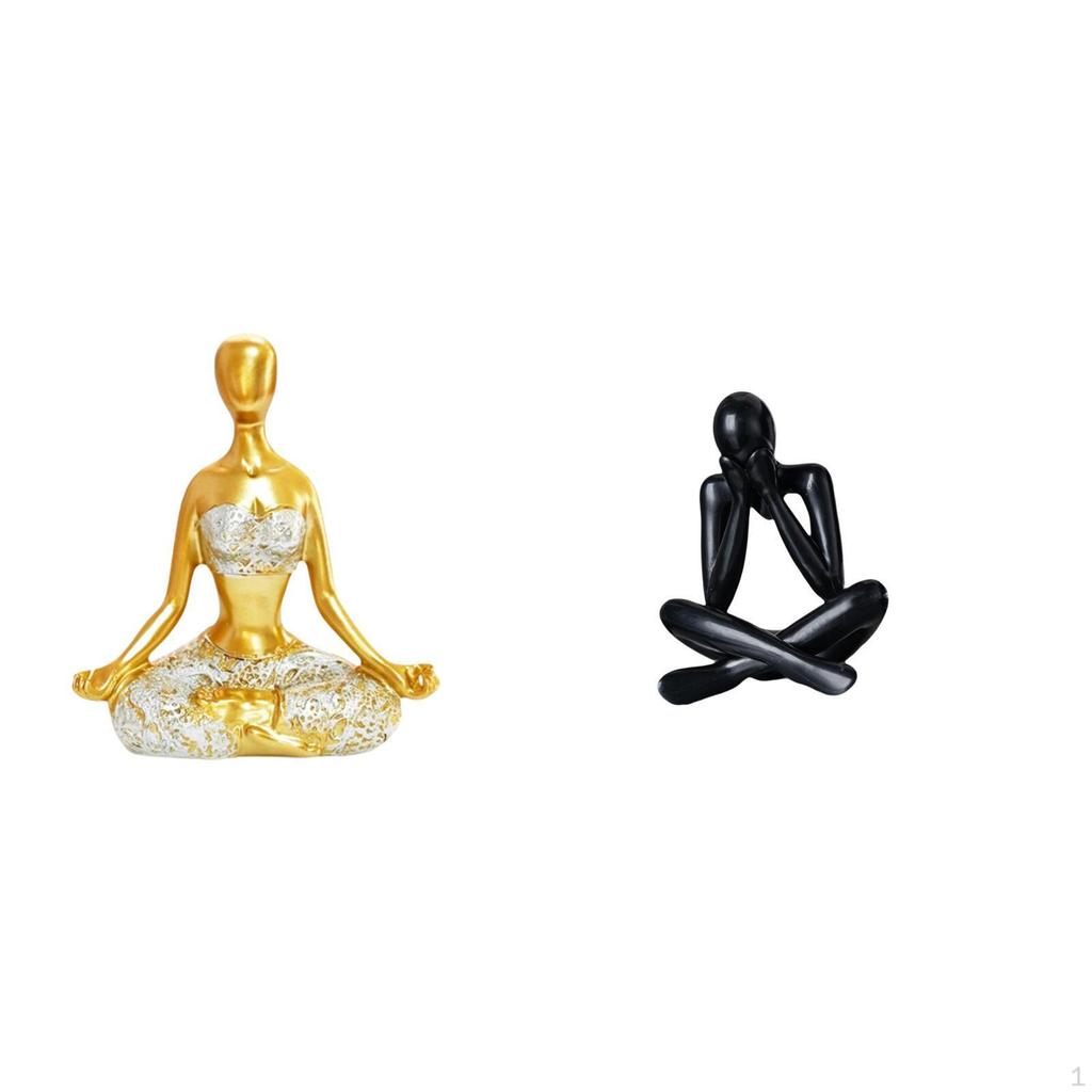 Women Resin Sculpture Abstract Figure Statue Multifunctional Decorative Collectible Tabletop