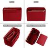 Damen Make-up Organizer/ Filz-Einsatztasche für Handtasche Reise Innentasche Tragbare Kosmetiktaschen Passend für Neverfull