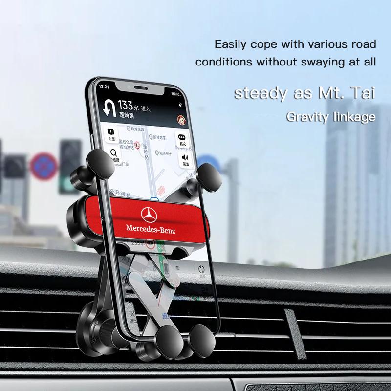 Suporte para Celular de Carro com Gravidade GLC GLB Suporte de Navegação GPS Para Mercedes Benz AMG W204 W205 W203 W211 W212 W213 W201 W210 W1