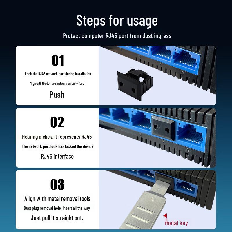 RJ45 Network Port Lock Kit