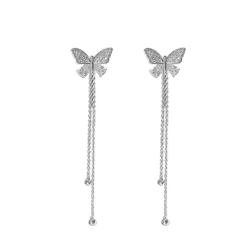 Orecchini Pendenti Lunghi con Nappa Trendy Coreani 2024 - Design Versatile Dongdaemun per Donne