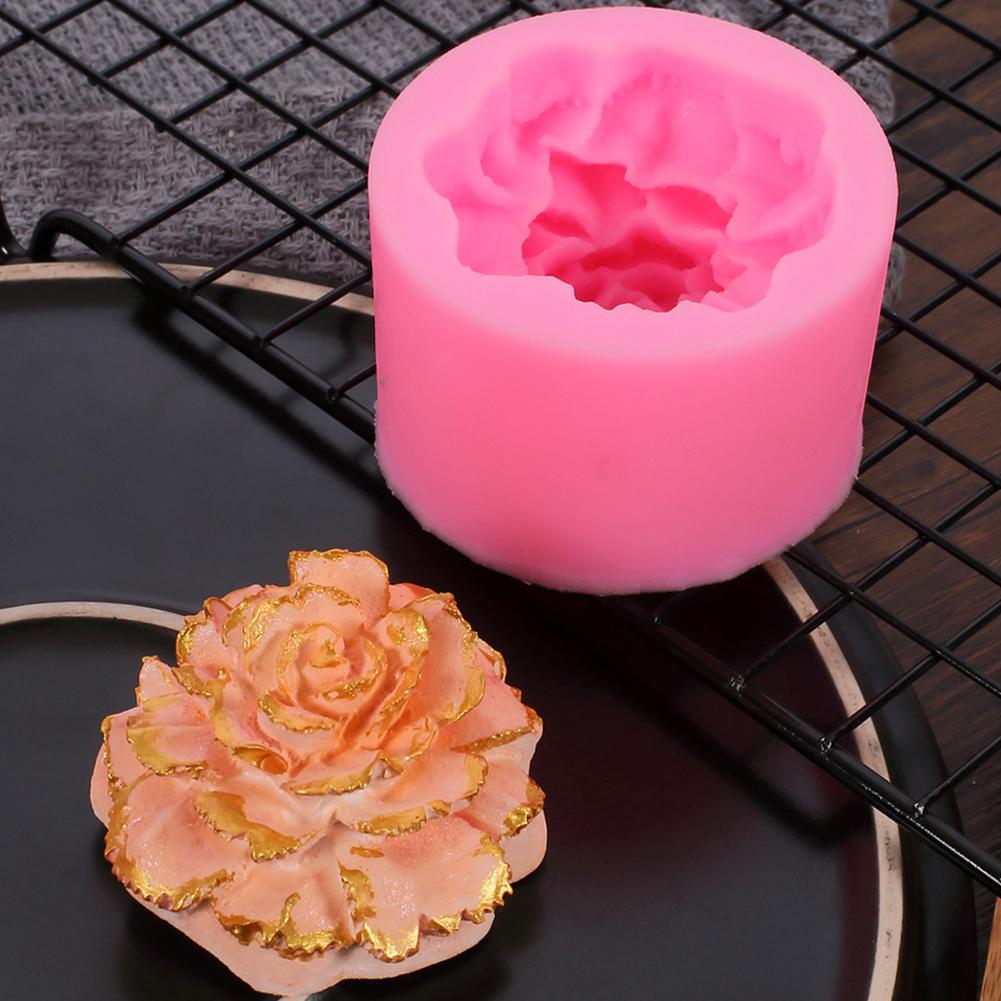 Carnation Flower Shape Silicone Mold for Fondant Cream Chocolate Peony Mousse Cake Mould