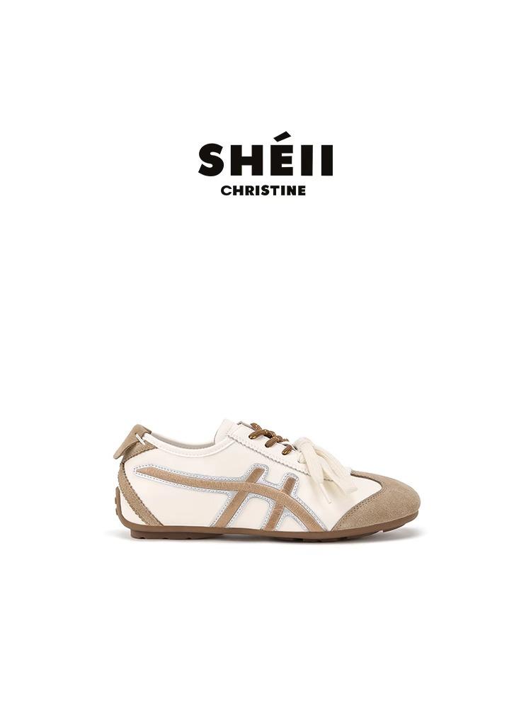 [FanGui] Love comprehensive girl~ Double shoelace color matching inner height increase casual shoes Forrest Gump shoes women's German training shoes 