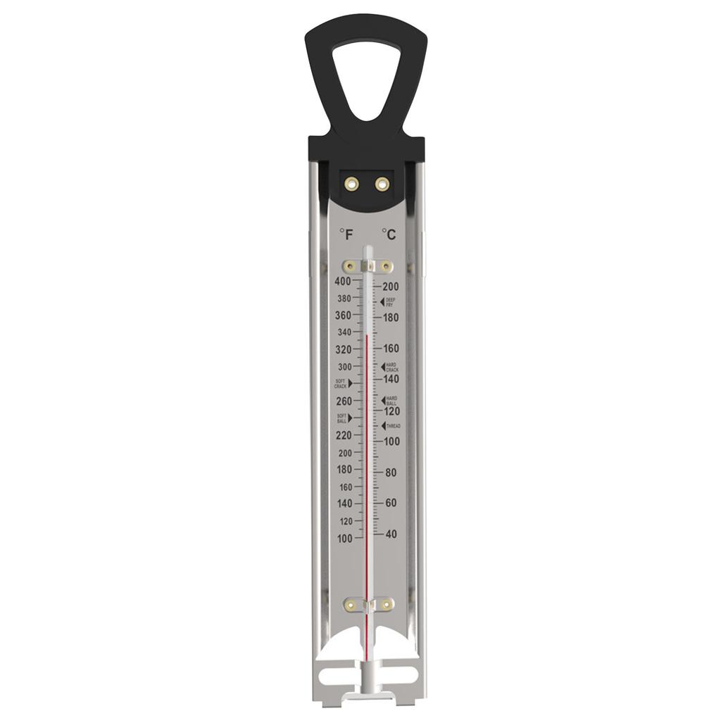 Candy Thermograph With Pot Clip, Oil Deep Fry Thermograph Instant Read, Stainless Steel Cooking Thermograph With Hanging Hook