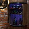 Wine Rack - Creative Cooper - Wooden Barrel - Multicolored LED - Handmade - Vintage
