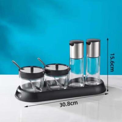 Ningzhao Glass Vinegar & Chili Jar Set